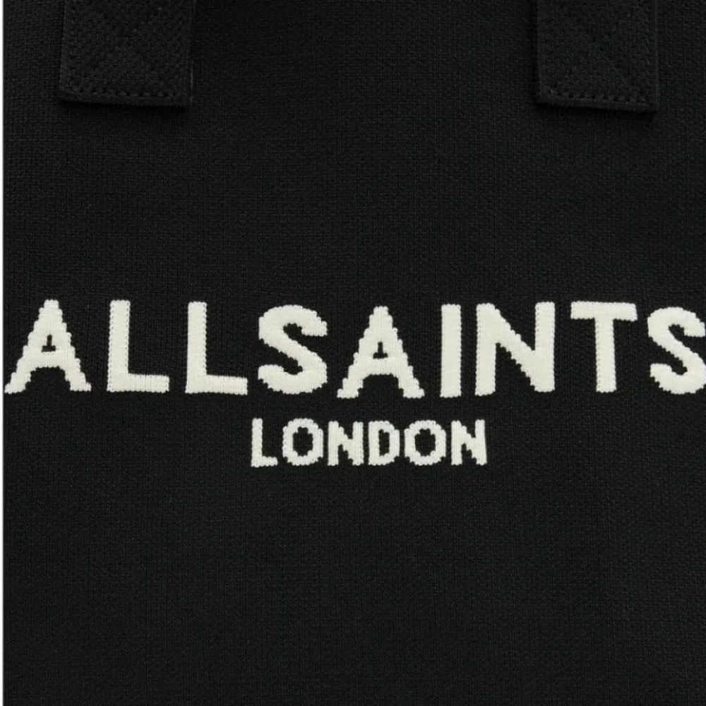 All Saints Izzy Medium Black Logo Tote - Picture 4 of 7